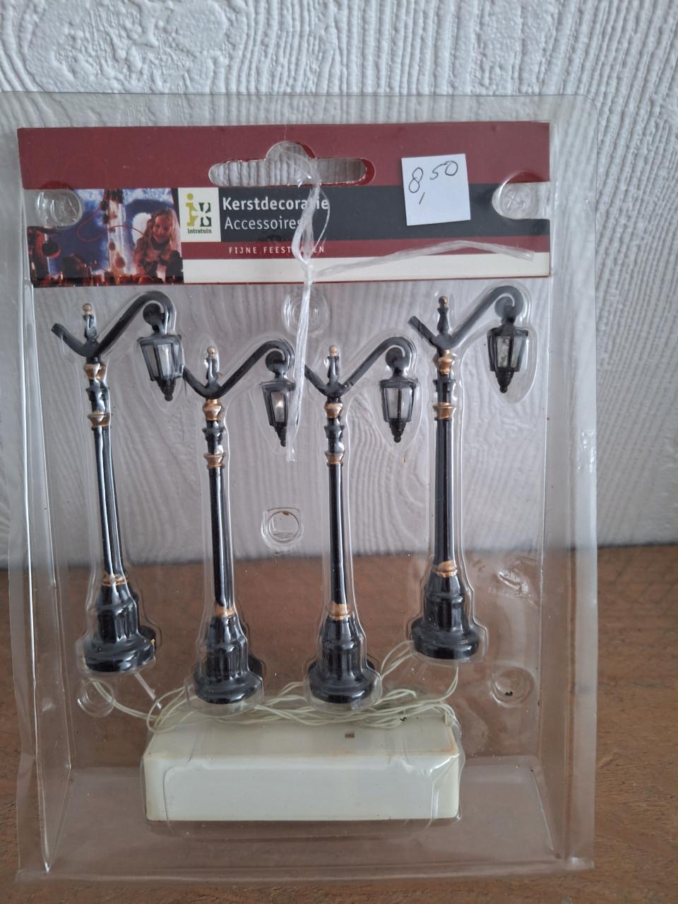 Kerstdorp verzamel items.