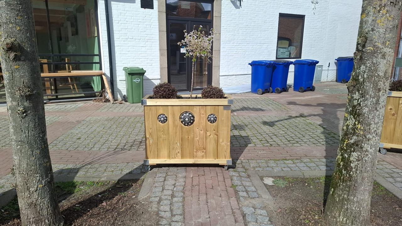 Zeeuwse knop bloembakken projecten ter inspiraties L200 x B35 x H85