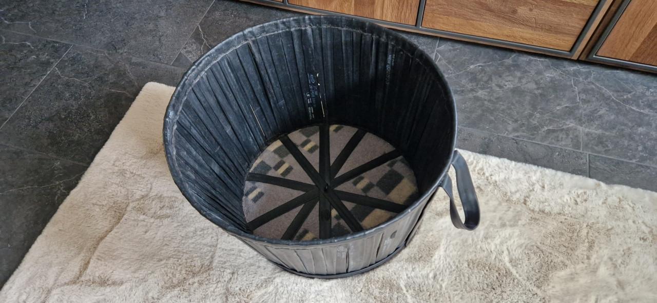 Opbergmand van fietsbanden