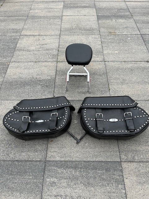 Lederen koffer set HARLEY