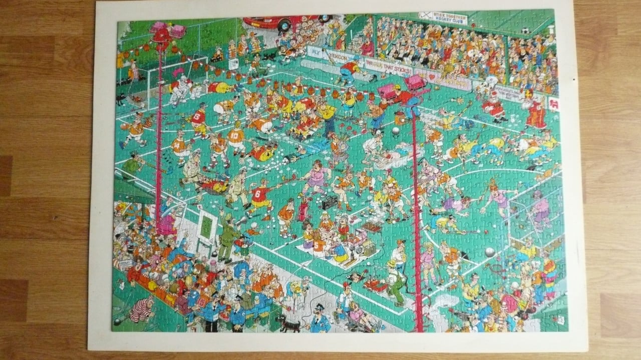 Puzzel van Haasteren Hockey kampioenschappen.