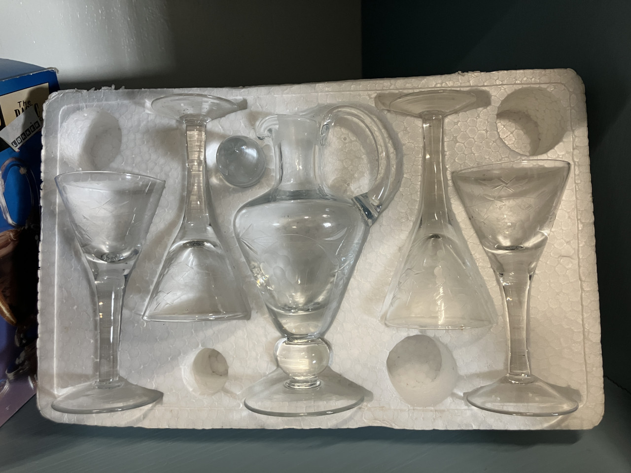 Luxe Likeurset - 5-delig met ets-decoratie