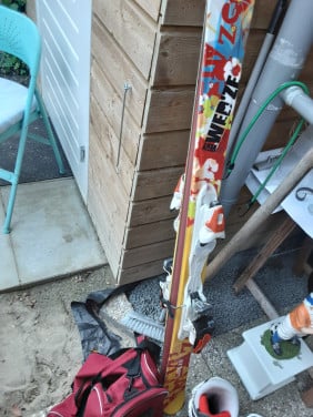 Prima skiën lengte 1,40met schoenen mt 25 is 37-38