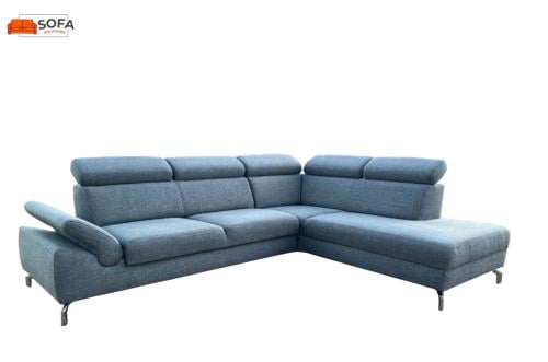 Montèl Grijze Stoffen Hoekbank- Gratis bezorging NL