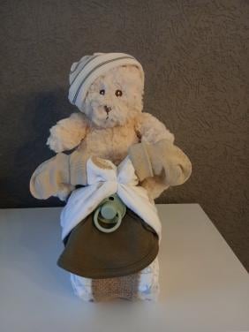 Stoere motor luiertaart kraamcadeau