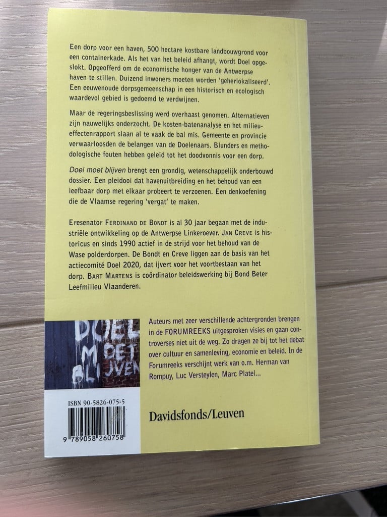 DOEL MOET BLIJVEN