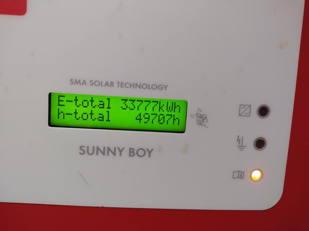 Omvormer SMA Sunnyboy 2500 met foutmelding