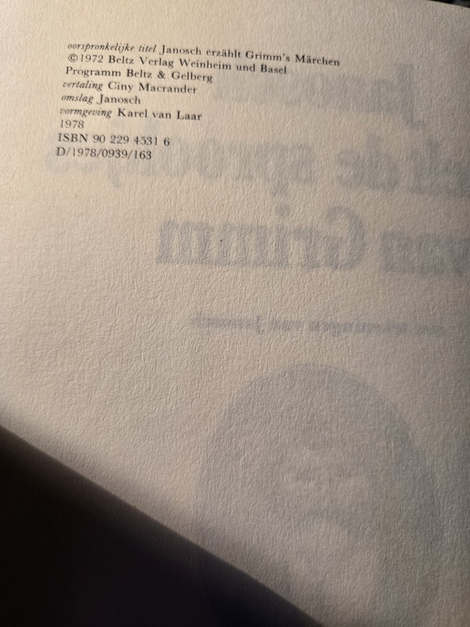 Boek: Janosch vertelt de sprookjes van Grimm 1978