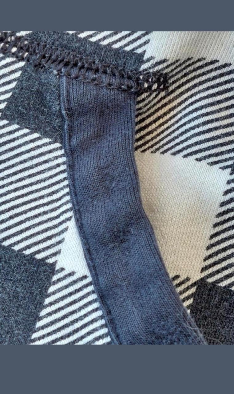 Ralph Lauren hoodyvest mt large zwart/wit geblokt