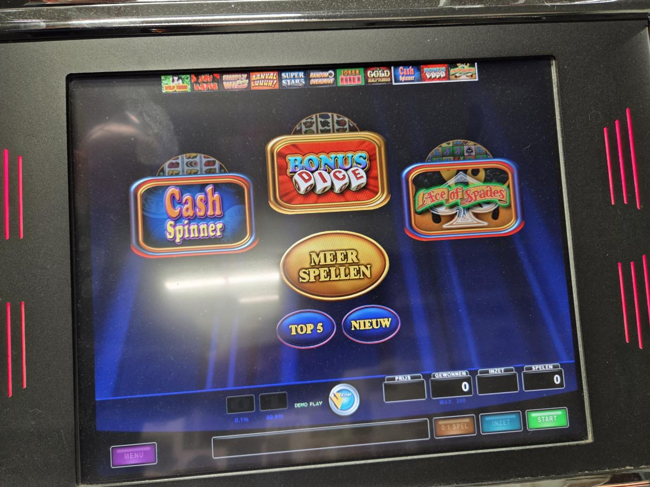 Casino games gokkast touchscreen