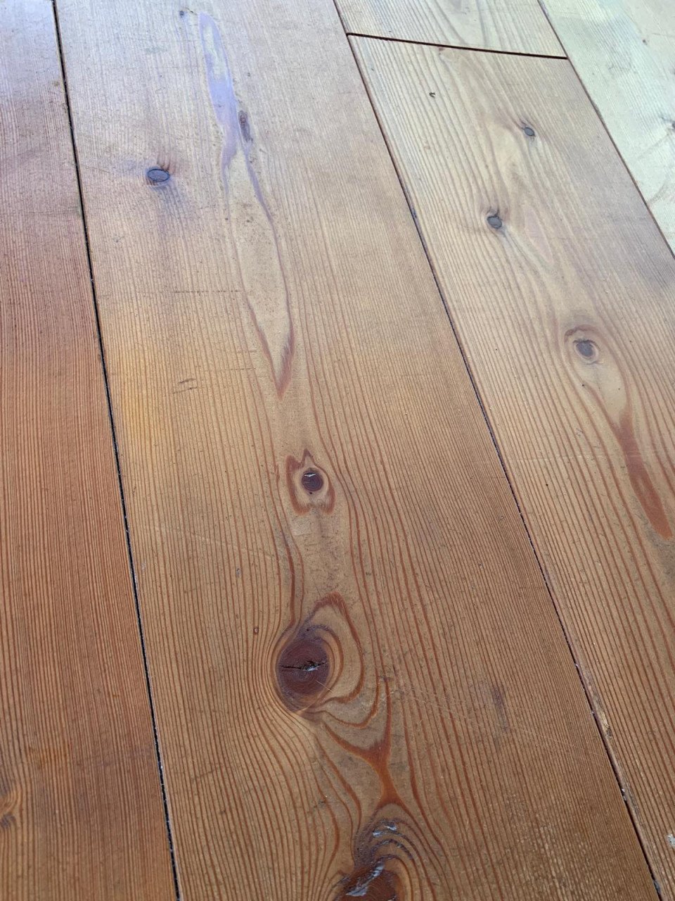 Oude massief houten  vloer