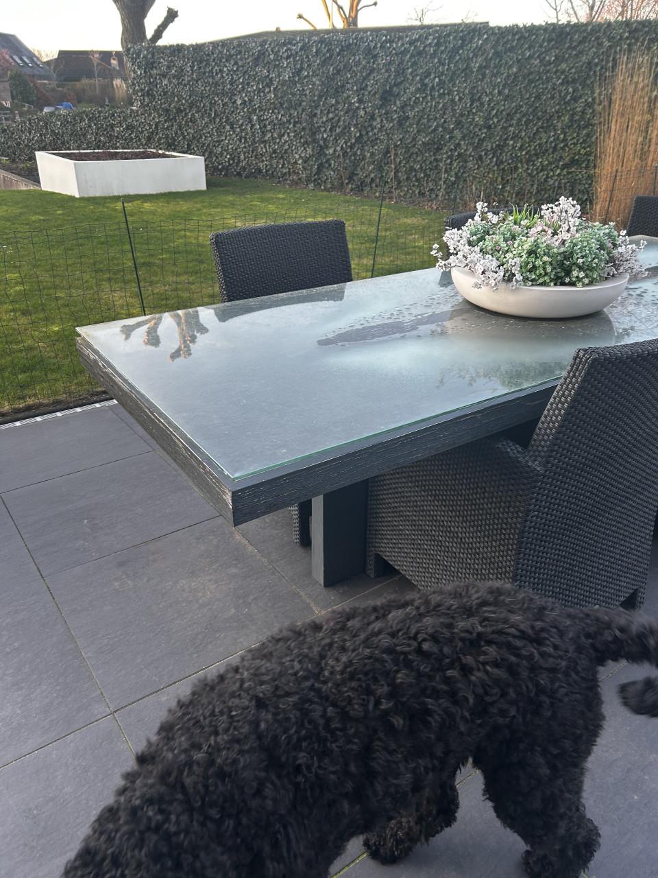 Gratis prachtige glasplaat  0,95 cm breed en 2,50 meter lang