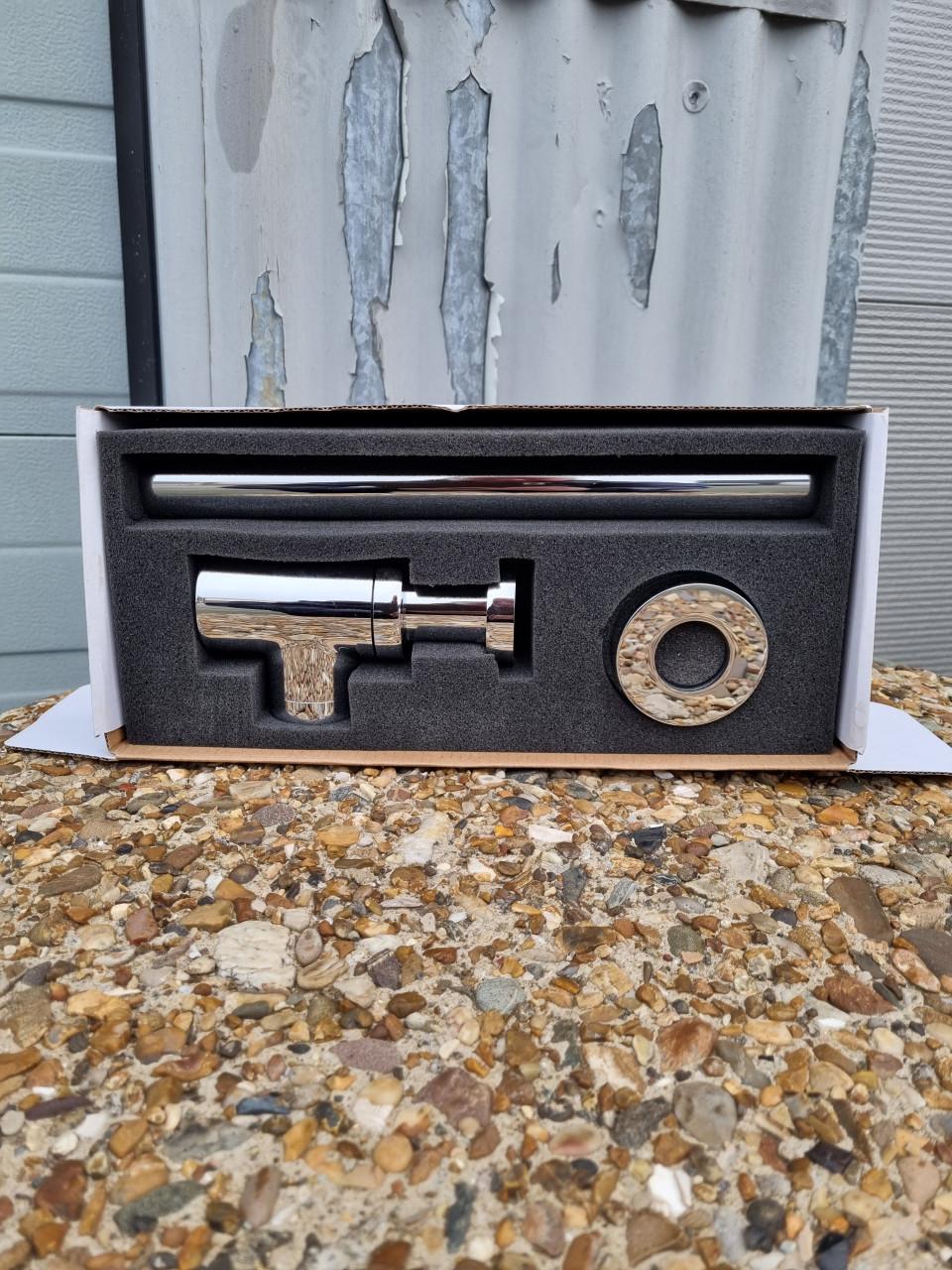 Design bekersifon chroom