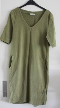 Groen tshrt jurk met zakken maat xl