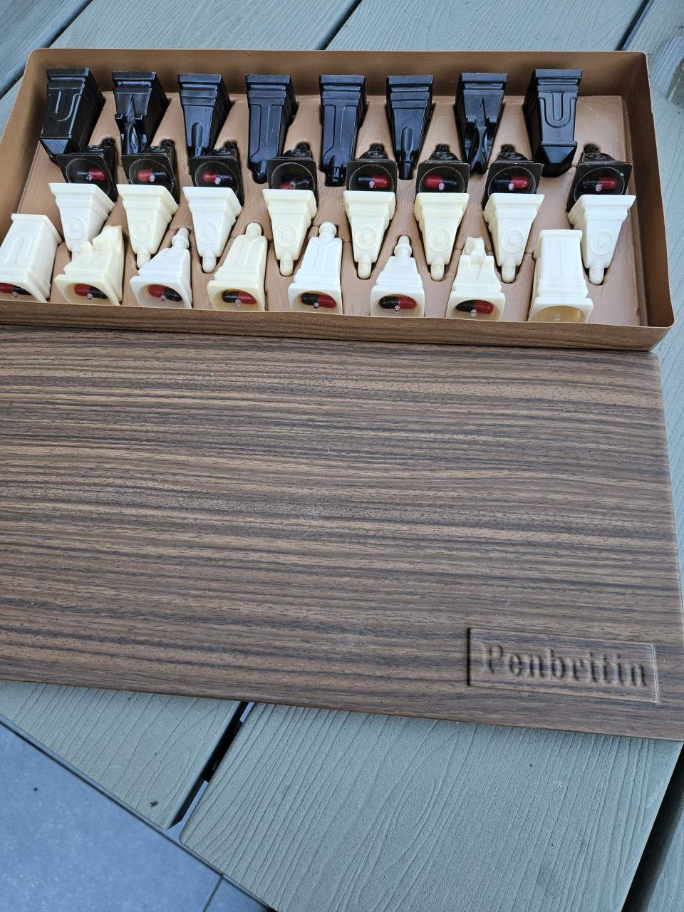 “Uniek Vintage Farmaceutisch Schaakspel Peter Ganine Gotisch
