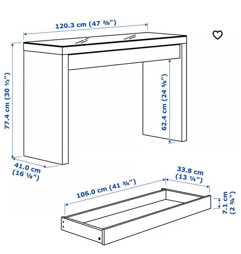 Kaptafel/bureau