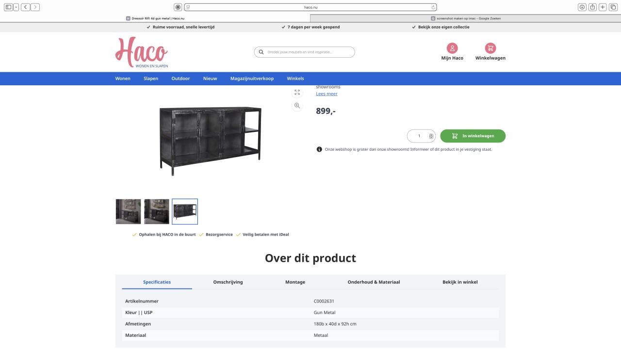 Industrieel Dressoir