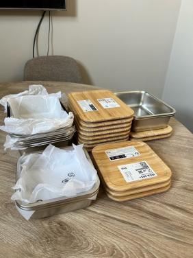 IKEA 365+ Voedselbewaarbakken met bamboe deksels (13 st)