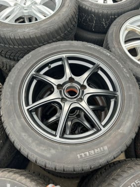 ZWARTE 7 SPAAK ALUMINIUM VLEGEN MET PRIELLI SOTTOZERO BANDEN