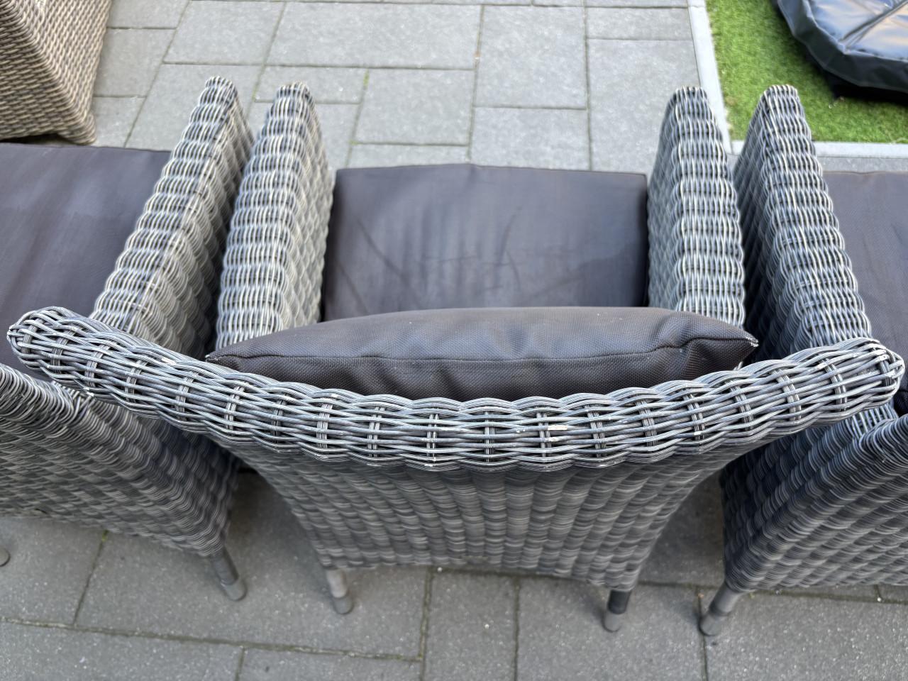 Life tuinstoelen met all-weather kussens bruin