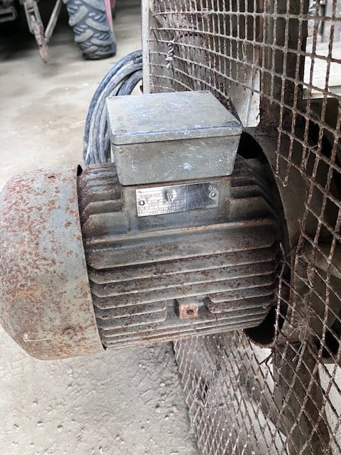 Ventilator 3KW/4PK voor aardappel-/ uienbewaring