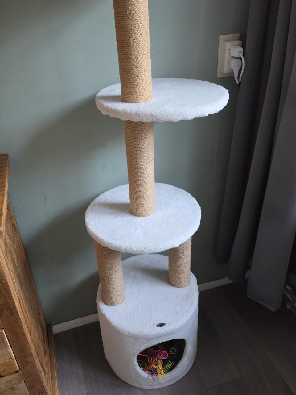 Mooie grote witte krabpaal