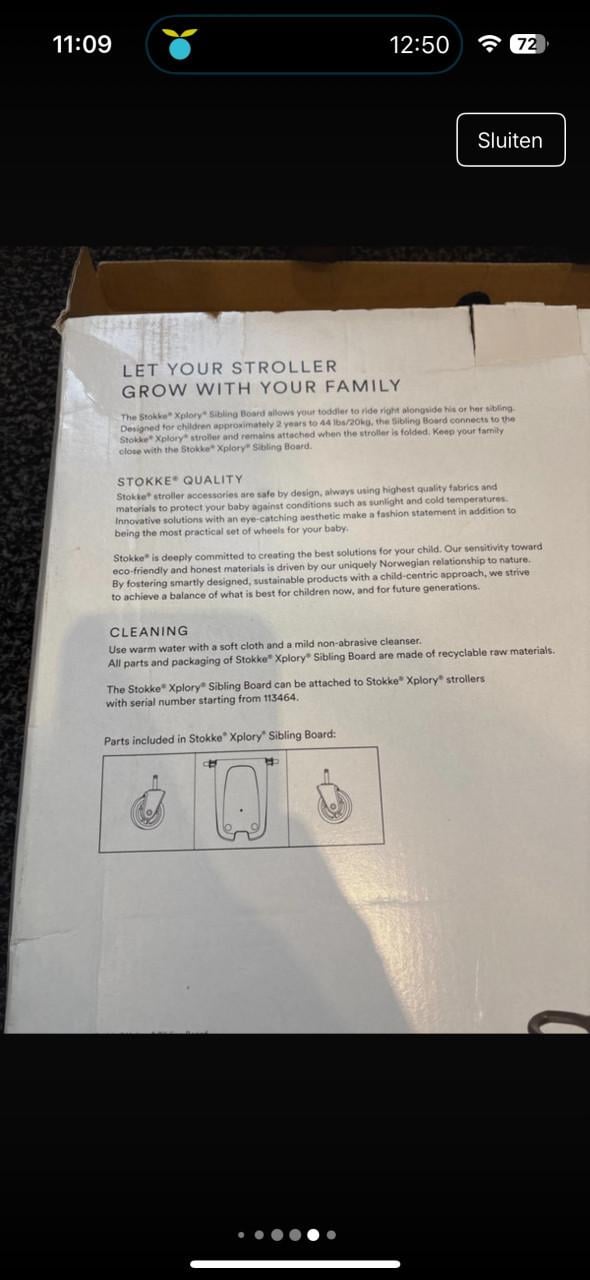 Stokke Xplory meerijdplank