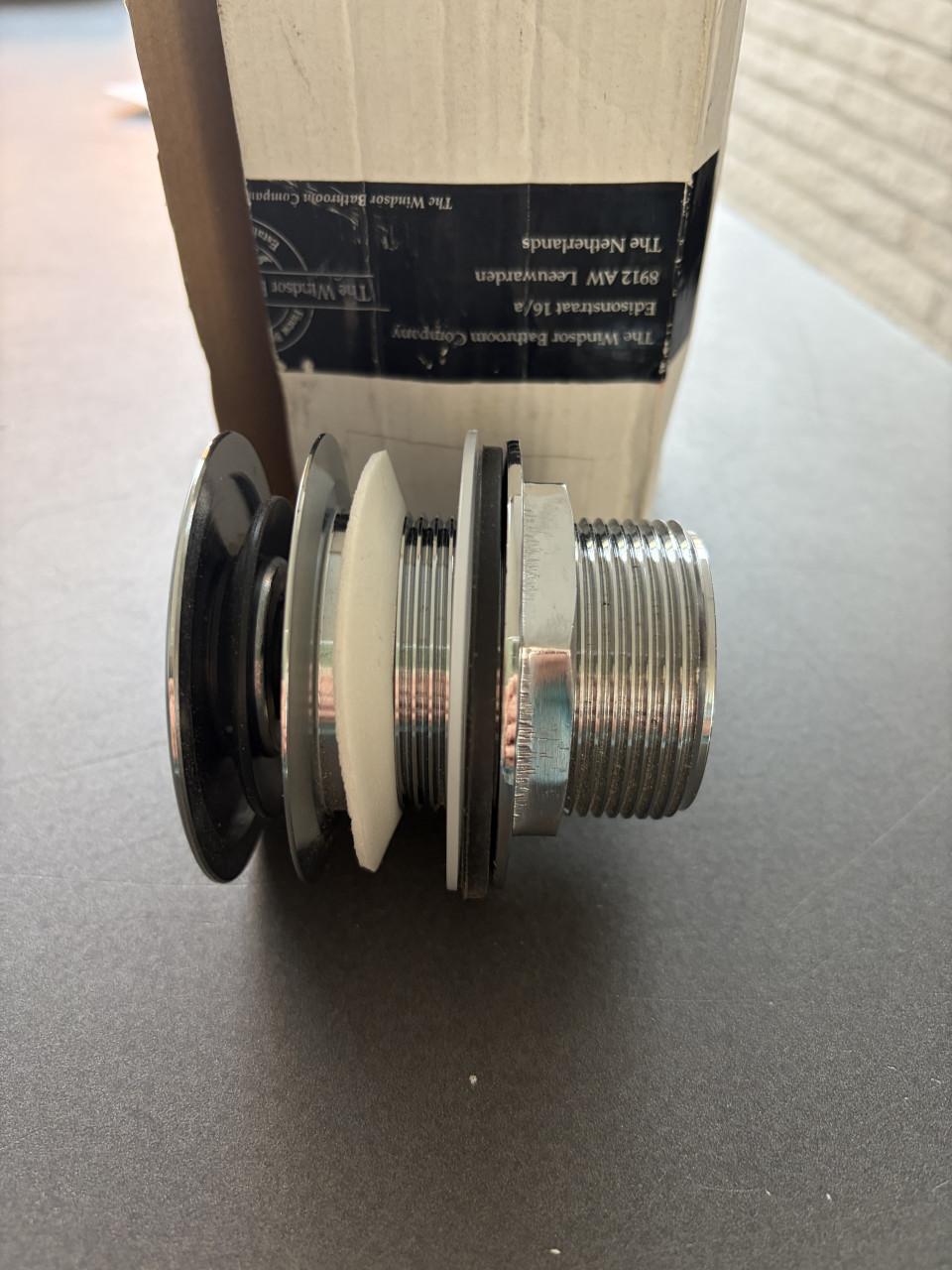 Ligbad afvoerplug chroom - Push Close