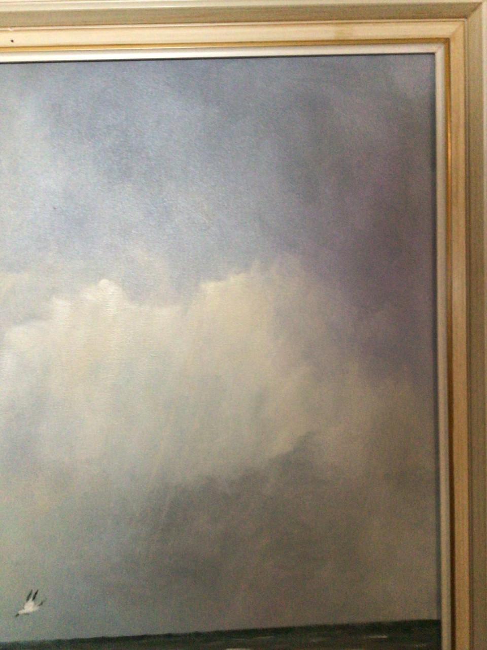 Schilderij Zeeland zeegezicht van Zeeuwse schilder