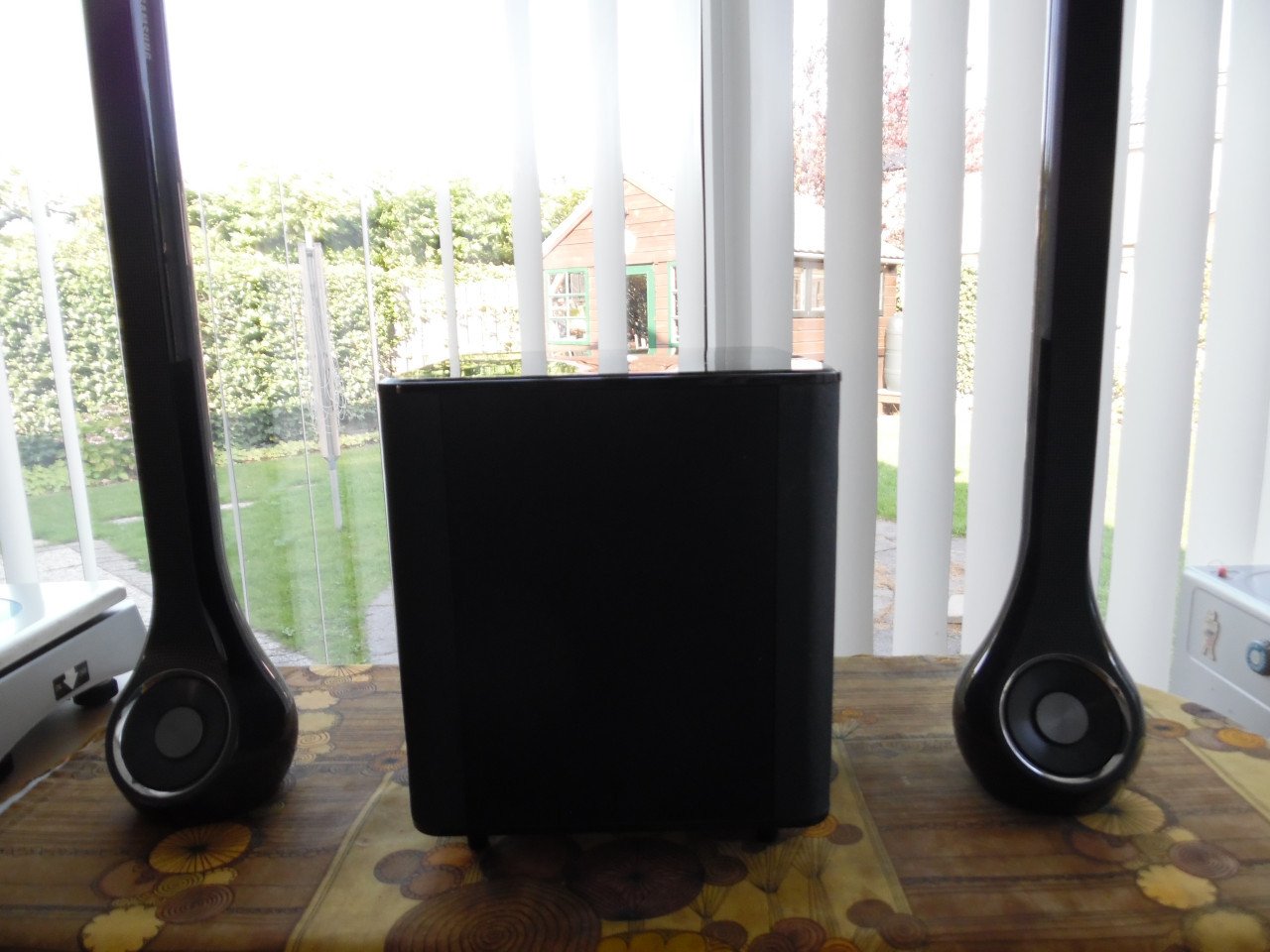 Stereo, subwoofer en draagbare radio