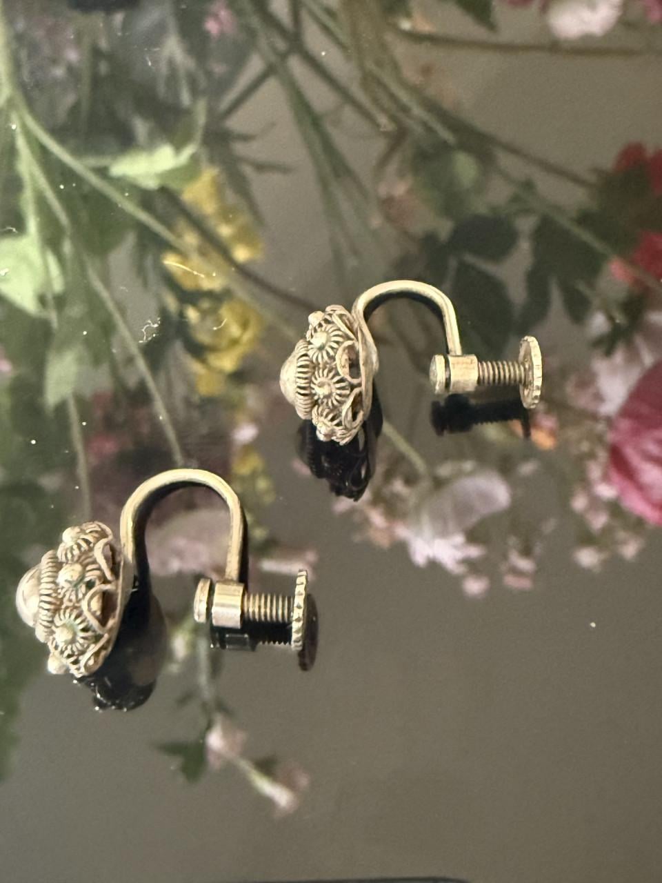 Antieke Zeeuwse knoop oorbellen