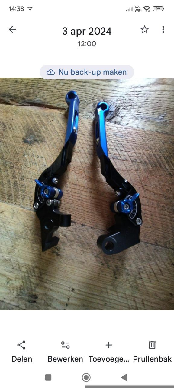 Puig rem en koppelingshendel