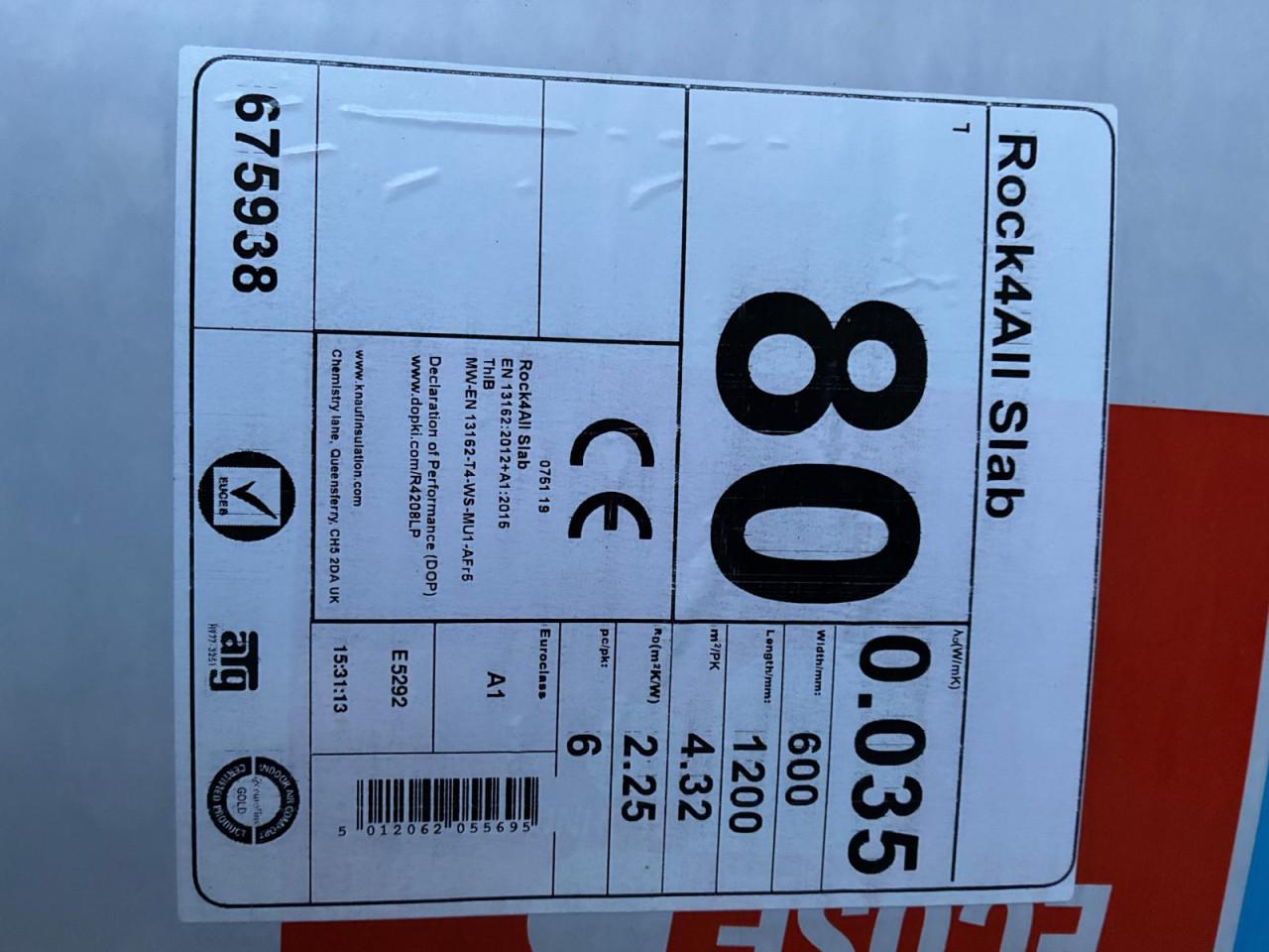 Isolatie Rock4All Universele rotswol Isolatieplaten