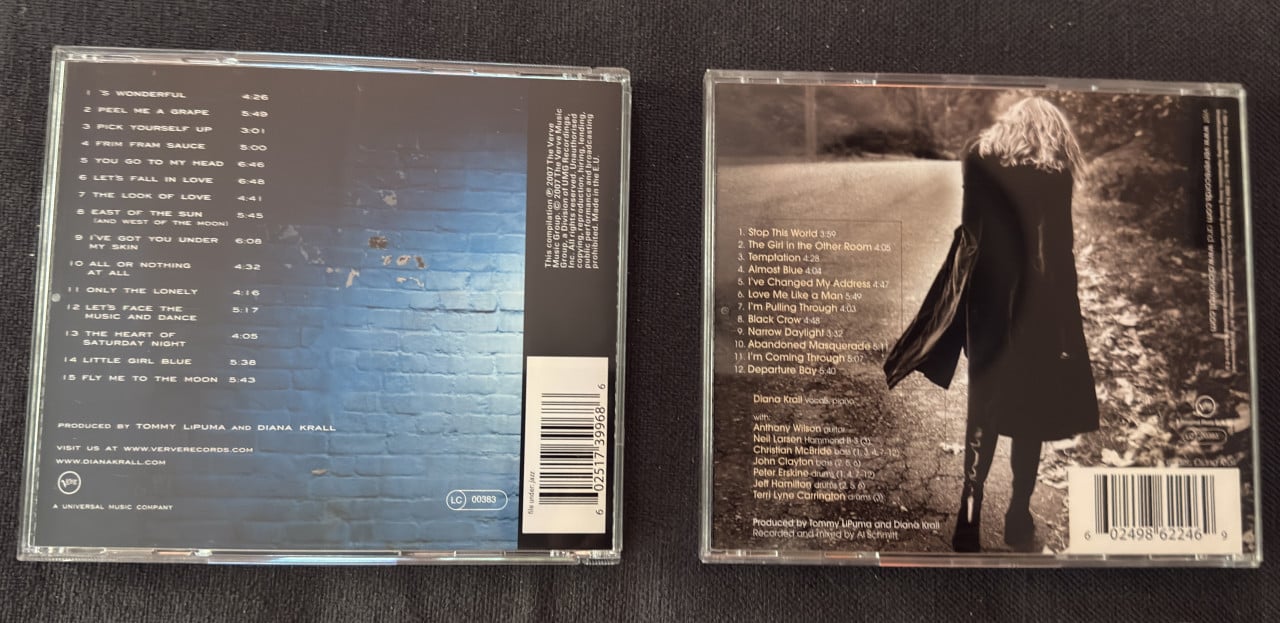 2 stuks cd's Diana Krall