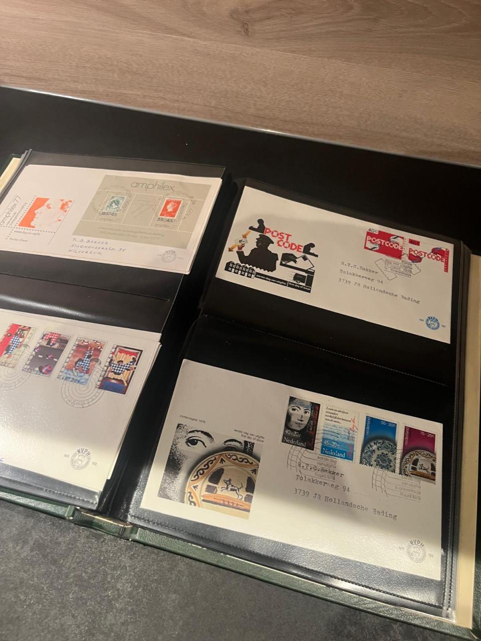 Album met FDC's Nederland waaronder oude enveloppen