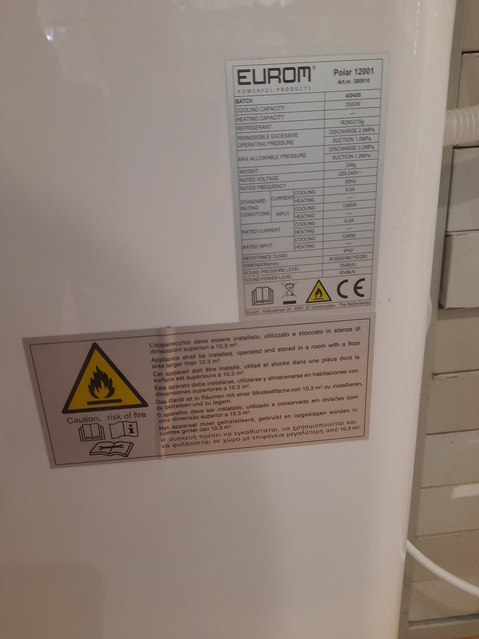 Airco merk Eurom