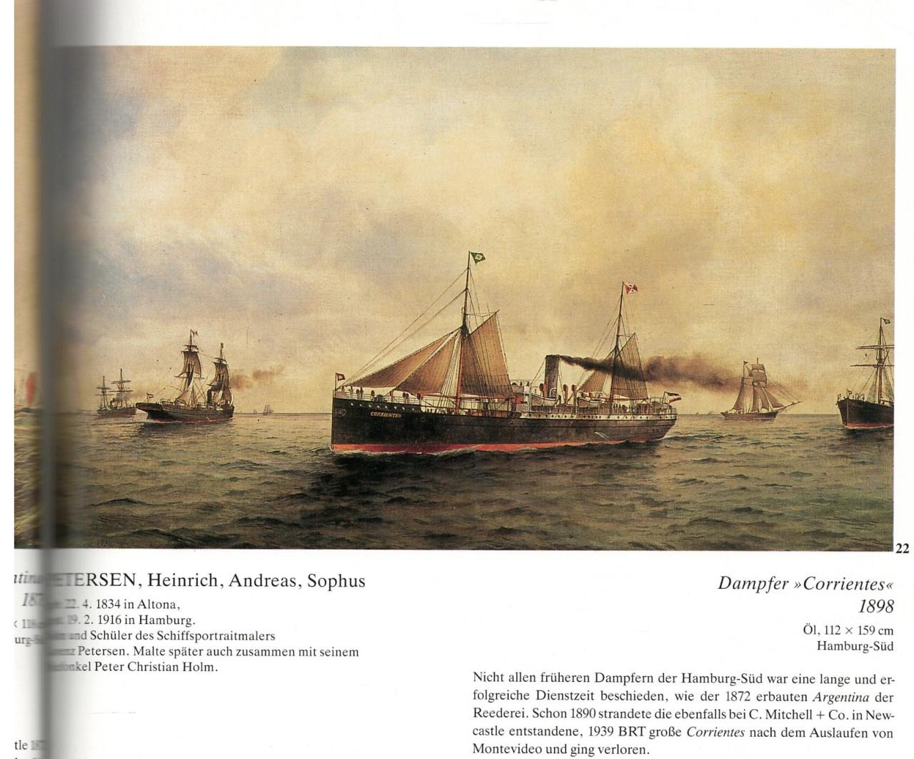 Schiffahrt und Kunst aus Argentinien.