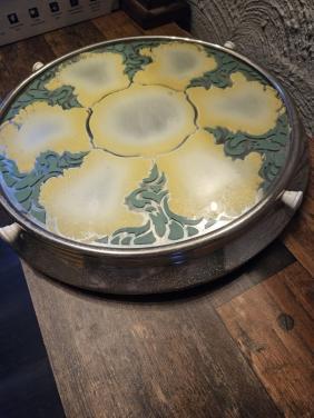 Vintage draaibaar taartplateau design marcel pako jaren 30