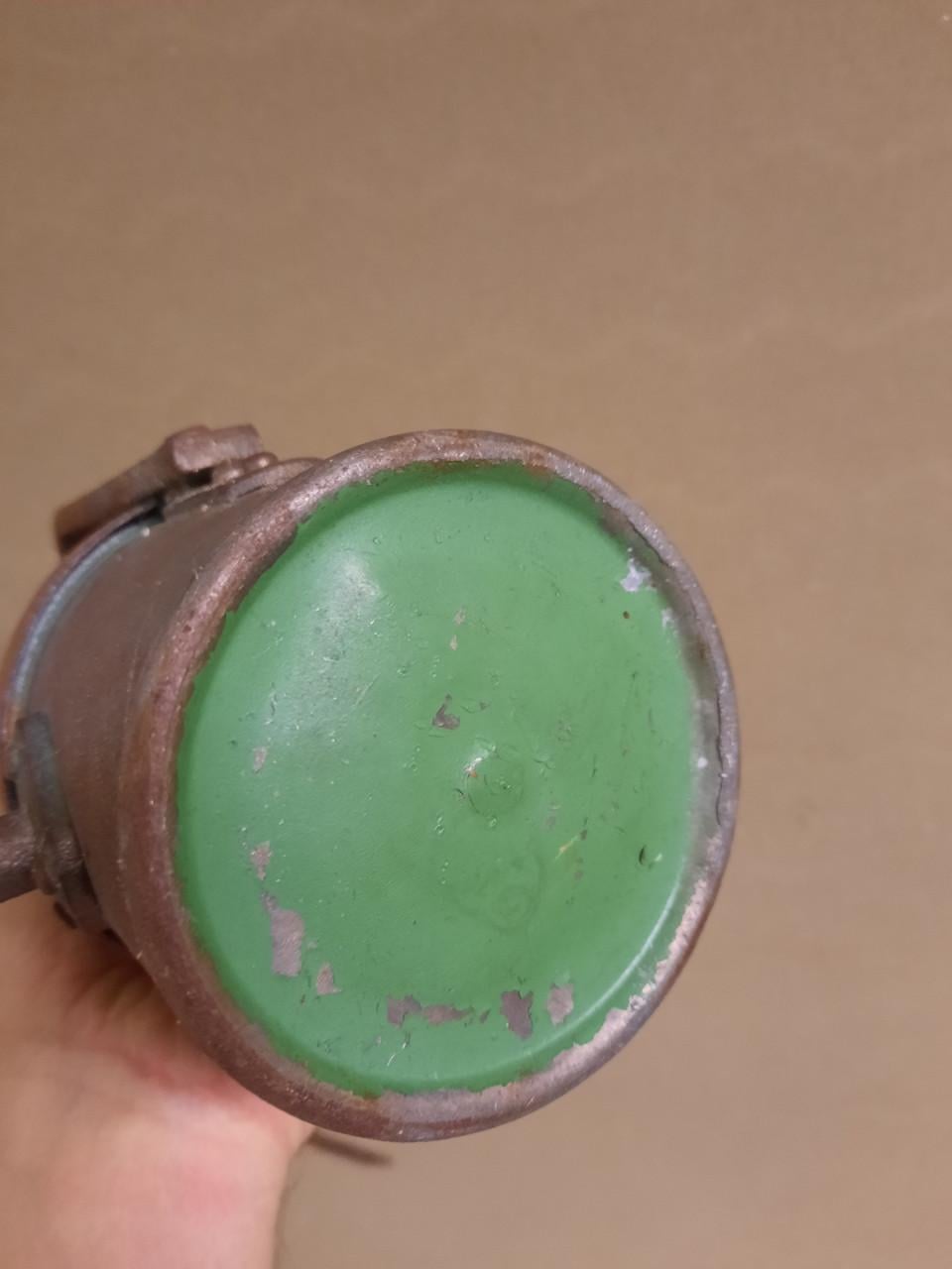 Antieke mijnlamp carbid lamp