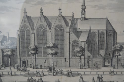 Ets Kloosterkerk Den Haag Gerrit van Giessen ca 1750