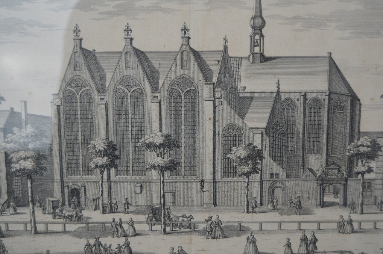 Ets Kloosterkerk Den Haag Gerrit van Giessen ca 1750