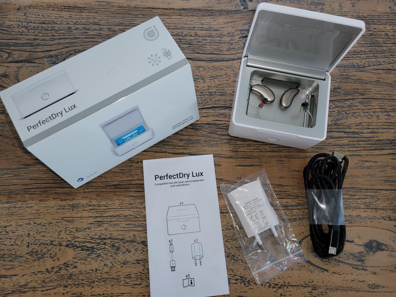 Perfect Dry Lux – droogapparaat (droogdoos) voor hoortoestellen