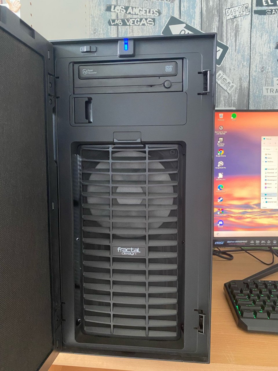 I7 Krachtpatser inclusief 24inch 144hz curved game monitor
