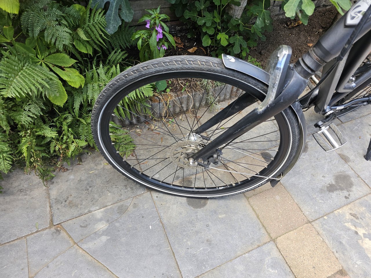 Sprata electrische fiets met werk
