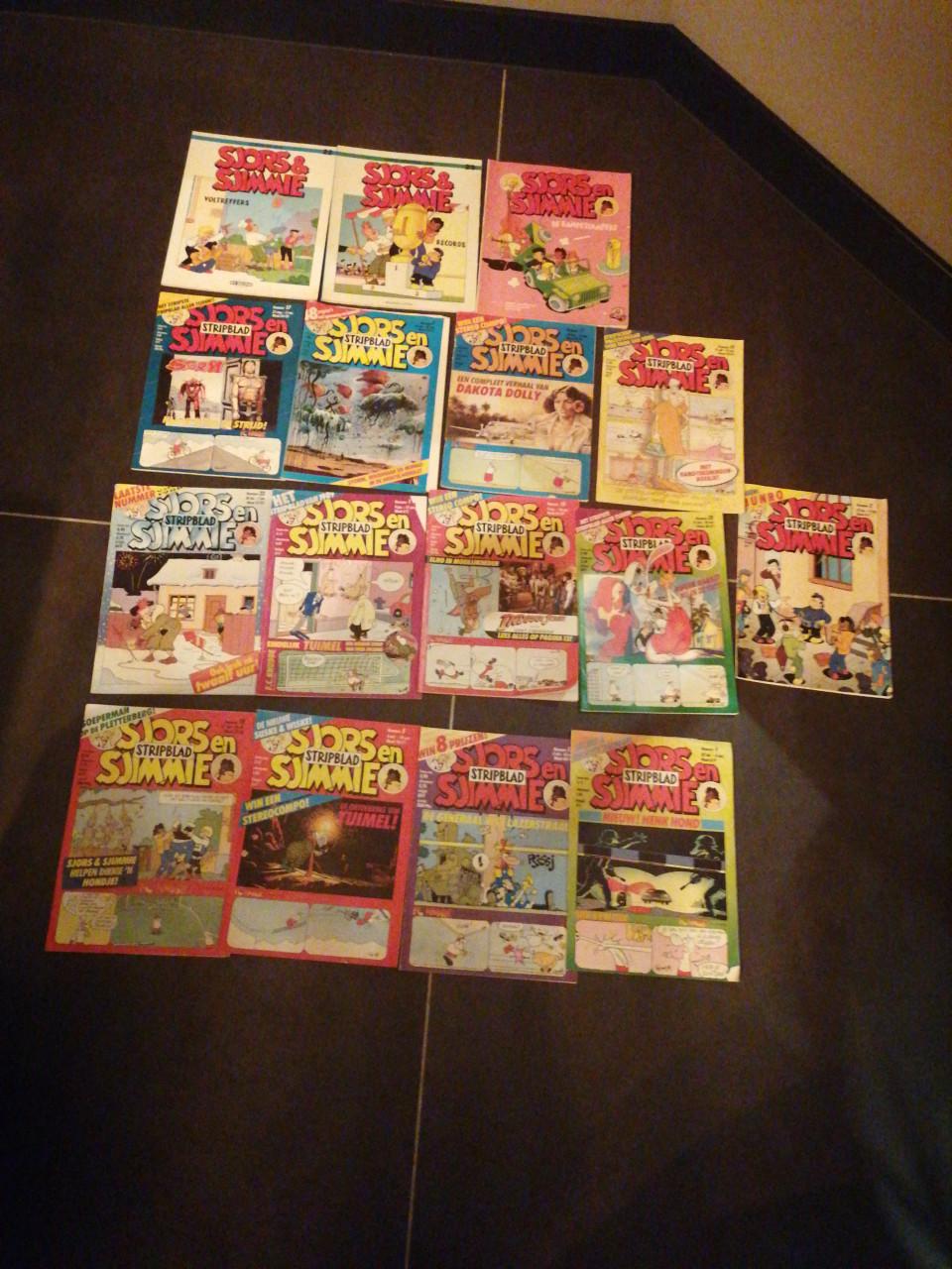 16 x Sjors en Sjimmie 1988, 1989,1991