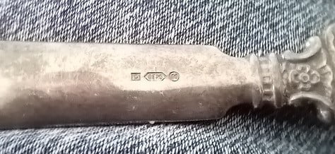 Gero 90 zilver brief opener met zeilschip
