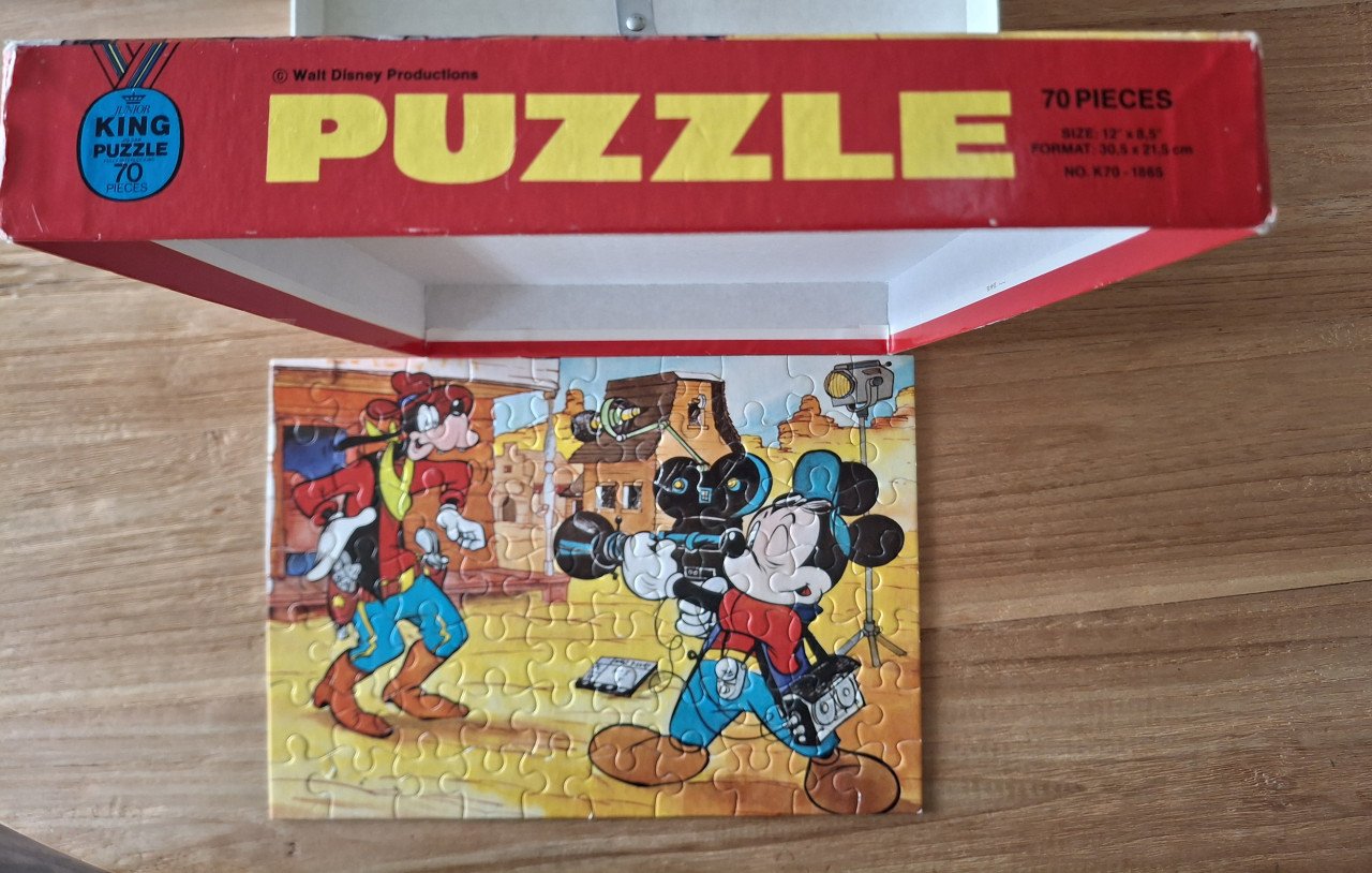Vintage Puzzel: Mickey Mouse