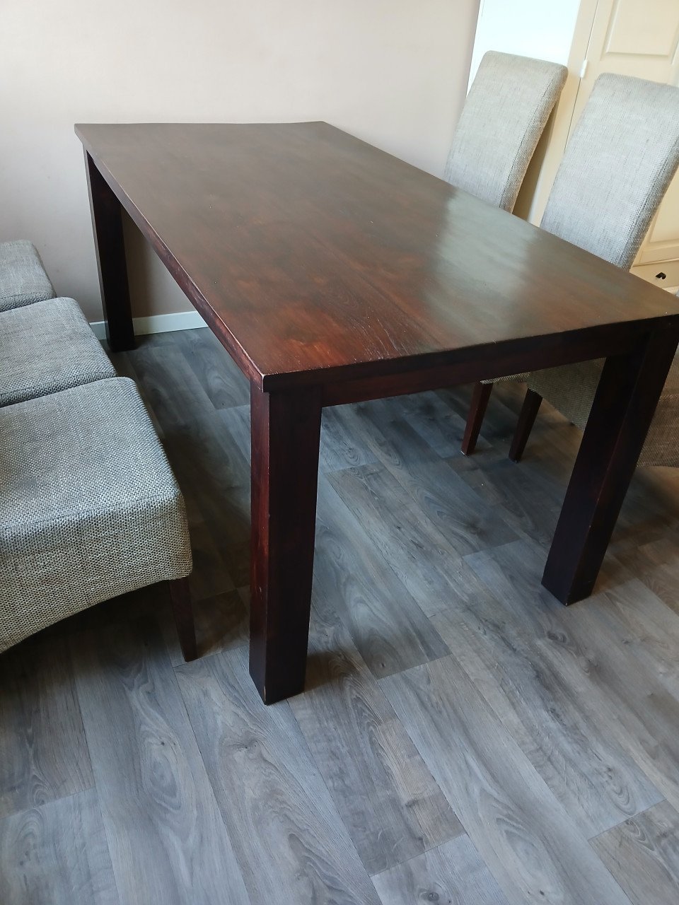 Teakhouten eettafel 180 x 90