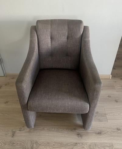 Taupekleurige eetkamerstoelen 6 stuks