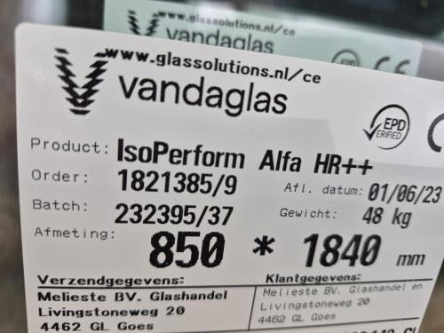 Dubbel glas HR++
